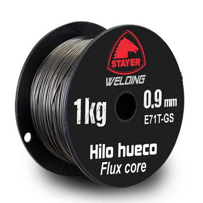 BOBINA HILO HUECO E71T-GS 0.9 mm 1 kg