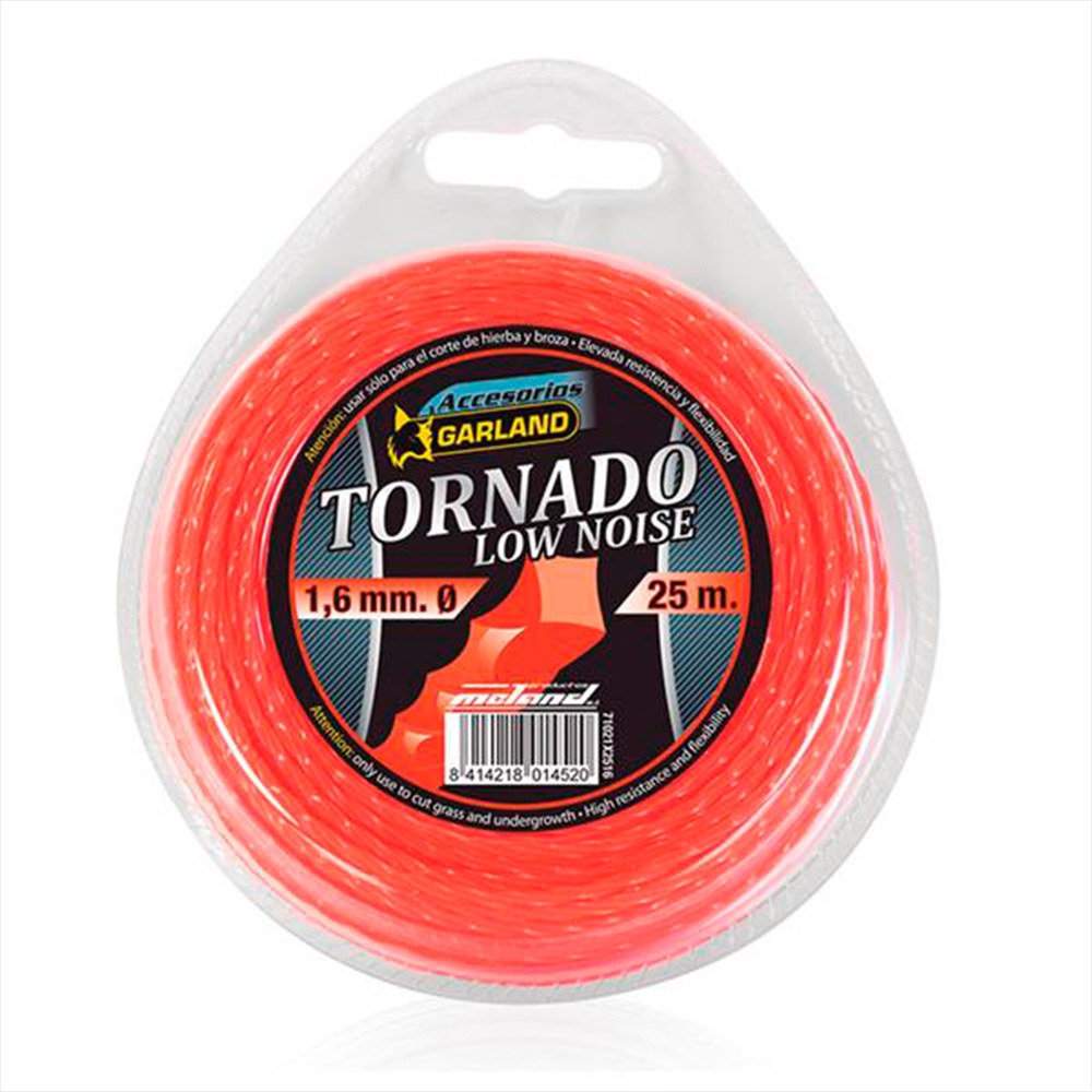HILO PARA DESBROZADORA TORNADO, CUADRADO, Ø1,6 mm, DISPENSADOR 25 m