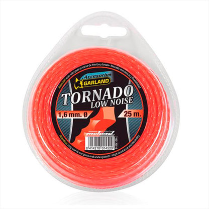 HILO PARA DESBROZADORA TORNADO, CUADRADO, Ø1,6 mm, DISPENSADOR 25 m