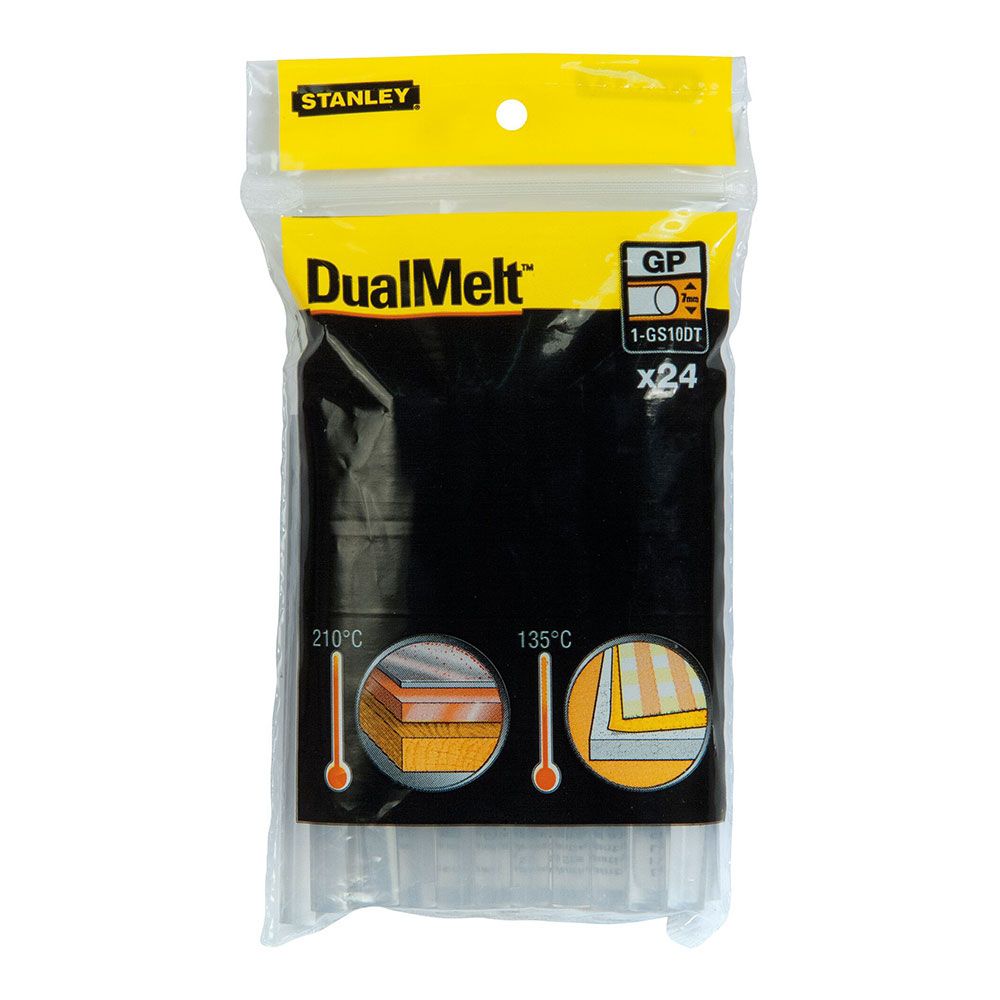 BARRA DE COLA TERMOFUSIBLE DUAL, Ø7 x 100 mm, 24 uds