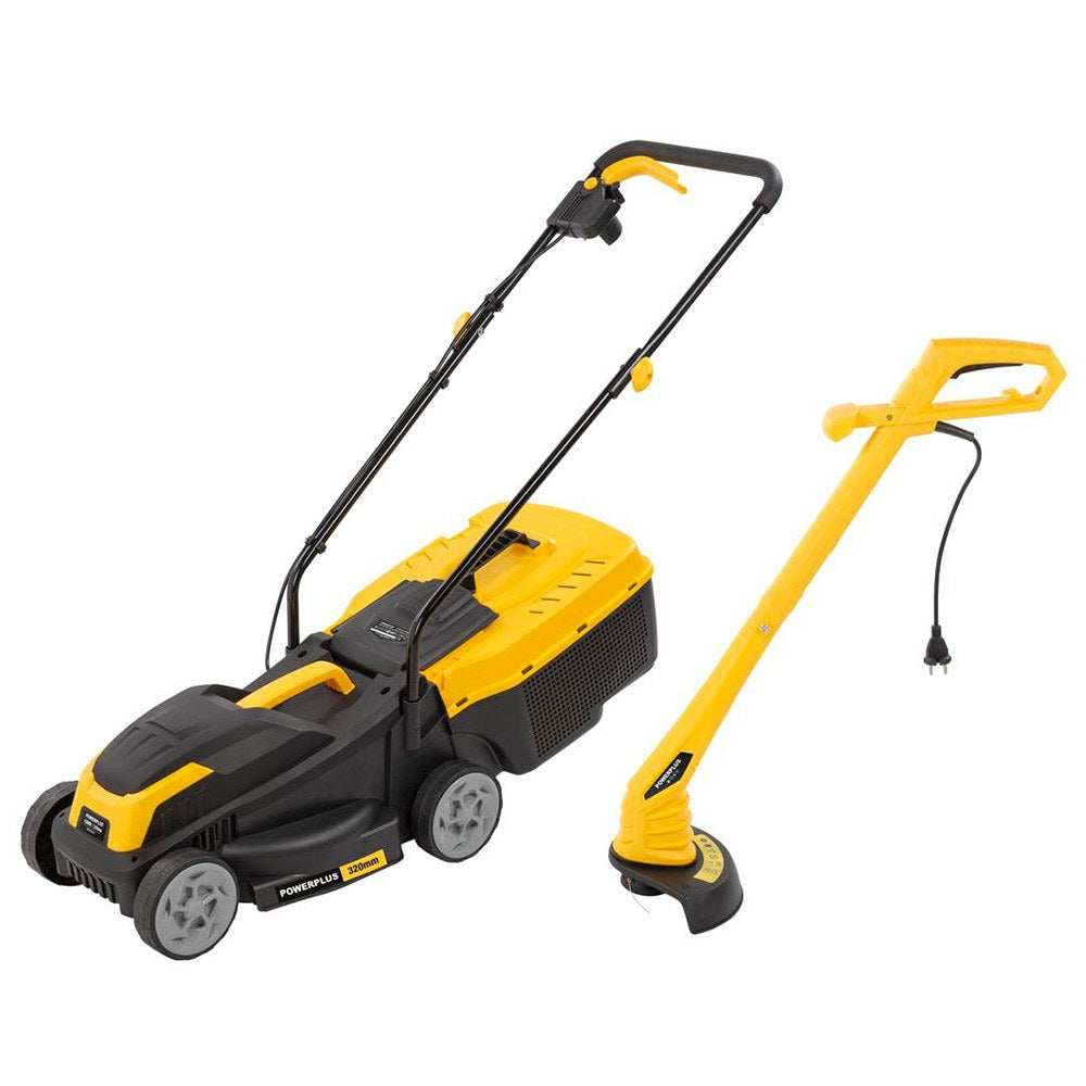 CORTACÉSPED 1300 W 320 mm + CORTABORDES 250 W CON CABLE