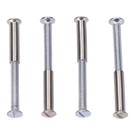 TORNILLOS ENSAMBLE, DE LATÓN CON ACABADO NIQUEL, 4 uds, BLISTER