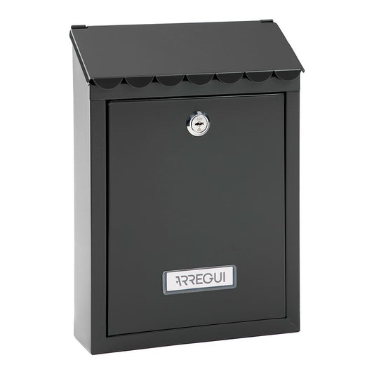 BUZÓN INDIVIDUAL EXTERIOR, PEQUEÑO, CIVIC, ACERO, NEGRO, 21,6 x 8 x 30 cm
