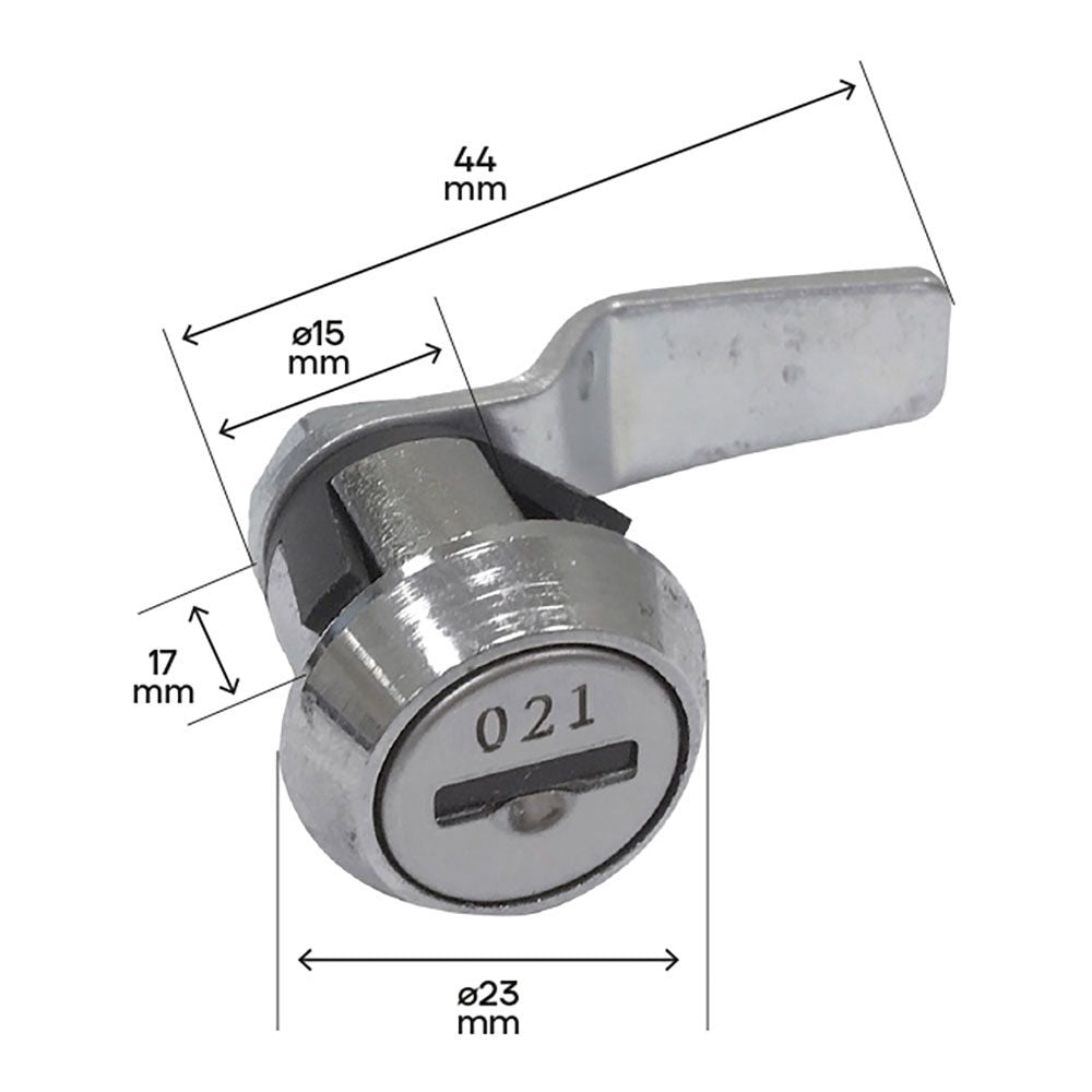 CERRADURA CER0107 PARA BUZONES ARREGUI EXTERIOR DE PLÁSTICO, 10 uds