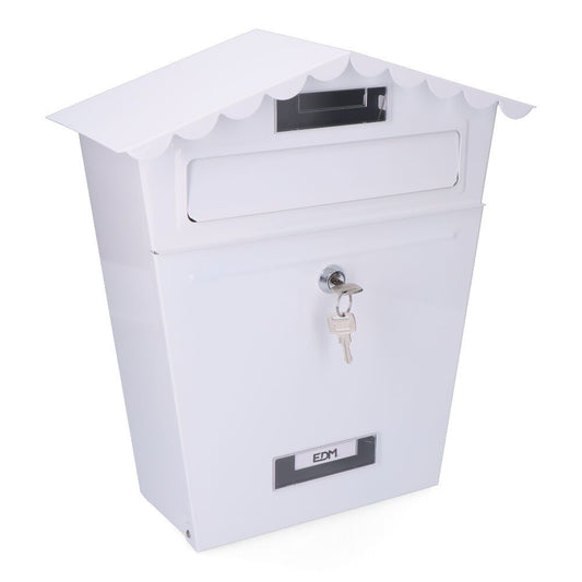 BUZON DE ACERO MODELO CLASSIC BLANCO 295 x 105 x 355 mm