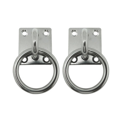 PLACA AMARRE CON ANILLA AP13, 6 mm, INOXIDABLE, BLISTER 2 uds
