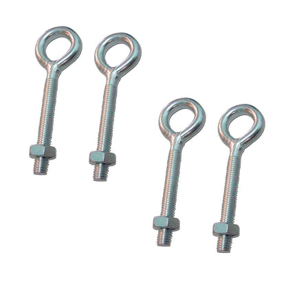 HEMBRILLA SOLDADA CON TUERCA HM01, M4 x 30 mm, ZINCADO, BLISTER 4 uds