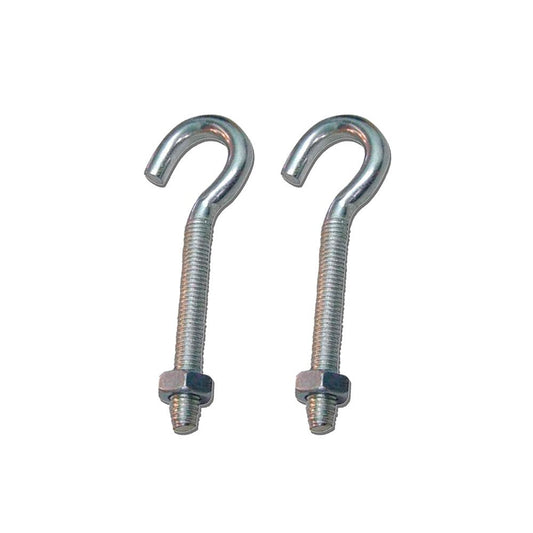HEMBRILLA ABIERTA CON TUERCA HM02, M6 x 50 mm, ZINCADO, BLISTER 2 uds