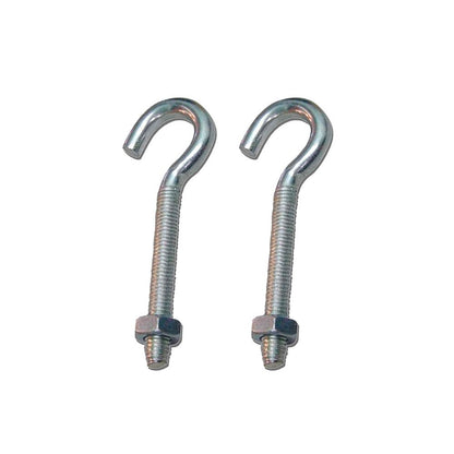 HEMBRILLA ABIERTA CON TUERCA HM02, M8 x 60 mm, ZINCADO, BLISTER 2 uds
