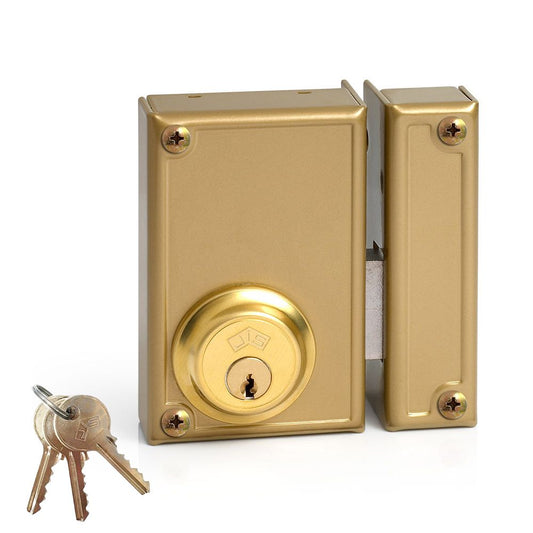 CERRADURA, SOBREPONER, MODELO 33-7D, SOLO LLAVE, CAJA 70 mm, CILINDRO 52 mm, MANO DERECHA