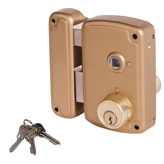 CERRADURA, SOBREPONER, MODELO 4056BHB075I, CON MANILLA Y LLAVE DE 1 PUNTO, MANO IZQUIERDA