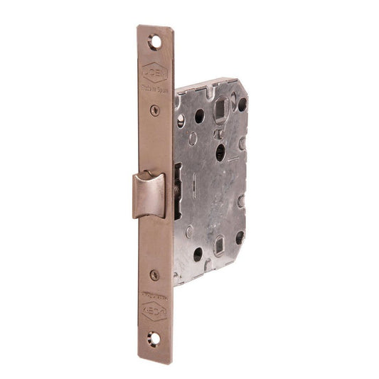 PICAPORTE, UNIFICADO, DE PASO Y CONDENA, MODELO 6137BCHL050, DE HIERRO CON ACABADO NIQUELADO, 20 x 165 x 50 mm