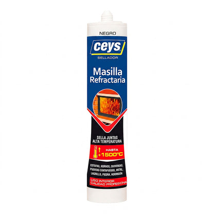 SELLADOR MASILLA REFRACTARIA NEGRA 300 ml