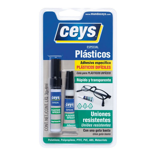 ADHESIVO PLÁSTICOS DIFÍCILES 3 g + 4 ml