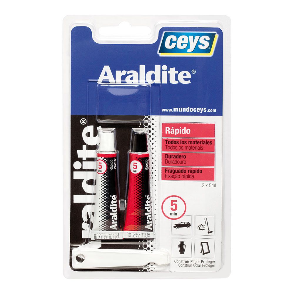 CEYS  ARALDITE RAPIDO PEQUEÑO BLISTER 5 + 5 ml