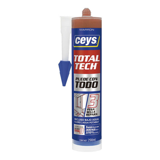ADHESIVO SELLADOR TOTAL TECH MARRÓN 290 ml