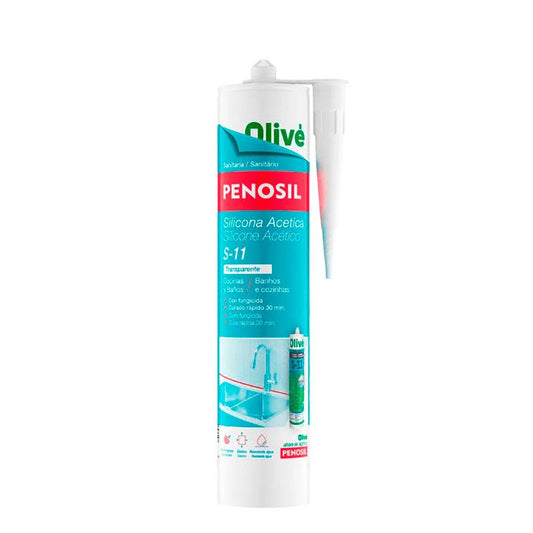 SILICONA ACÉTICA COCINAS Y BAÑOS 311 TRANSPARENTE 280 ml