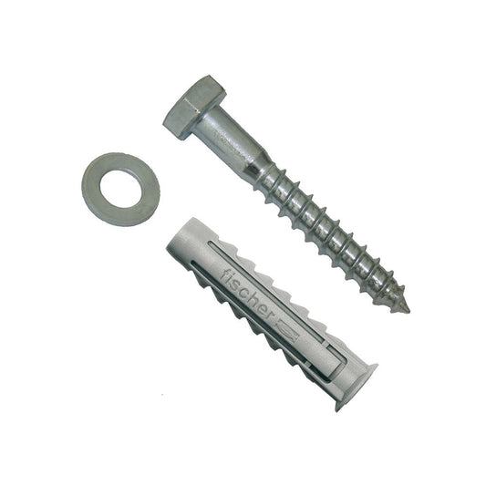 TACOS WL Ø7 x 60 mm + TORNILLOS Ø7 x 65 mm, BLISTER 4 uds
