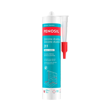 SILICONA ACÉTICA COCINAS Y BAÑOS 311 BLANCA 280 ml
