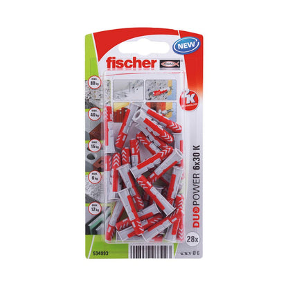 TACO DUOPOWER Ø6 x 30 mm, BLISTER 28 uds