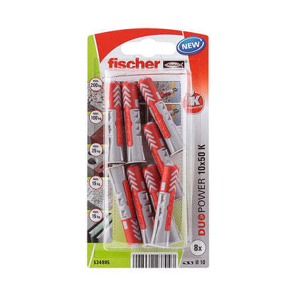 TACO DUOPOWER Ø10 x 50 mm, BLISTER 8 uds