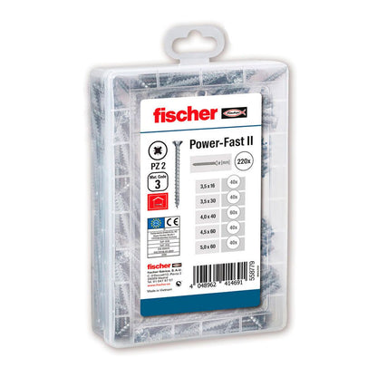 PACK 220 TORNILLOS SURTIDOS FPFII MISTERBOX  558779 FISCHER