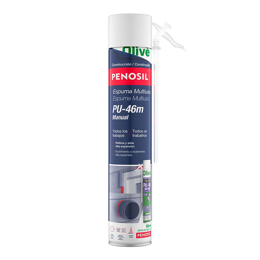 ESPUMA POLIURETANO MULTIUSO PU-46 MANUAL 750 ml