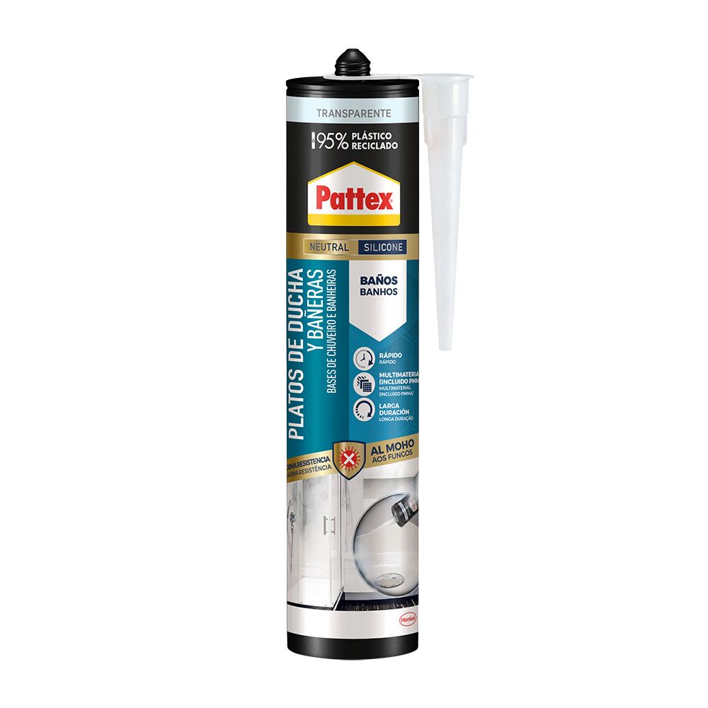SILICONA NEUTRA ANTIMOHO BAÑOS TRANSPARENTE 280 ml