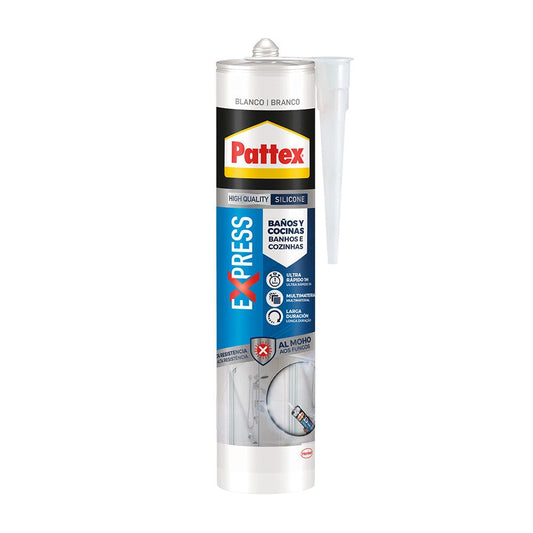 SILICONA EXPRESS BAÑOS Y COCINAS BLANCO 280 ml