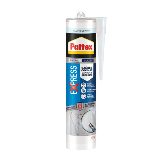 SILICONA EXPRESS BAÑOS Y COCINAS TRANSPARENTE 280 ml