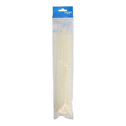 BRIDAS, NYLON, ALTA CALIDAD, NATURAL, 300 x 7,6 mm, BLISTER, 25 uds