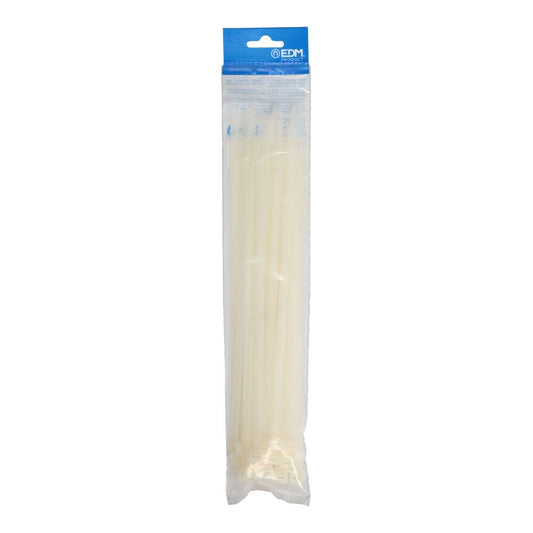 BRIDAS, NYLON, ALTA CALIDAD, NATURAL, 300 x 7,6 mm, BLISTER, 25 uds