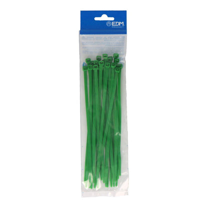 BRIDAS, NYLON, ALTA CALIDAD, VERDE, 203 x 4,6 mm, BLISTER, 25 uds