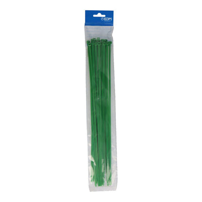 BRIDAS, NYLON, ALTA CALIDAD, VERDE, 385 x 4,8 mm, BLISTER, 25 uds