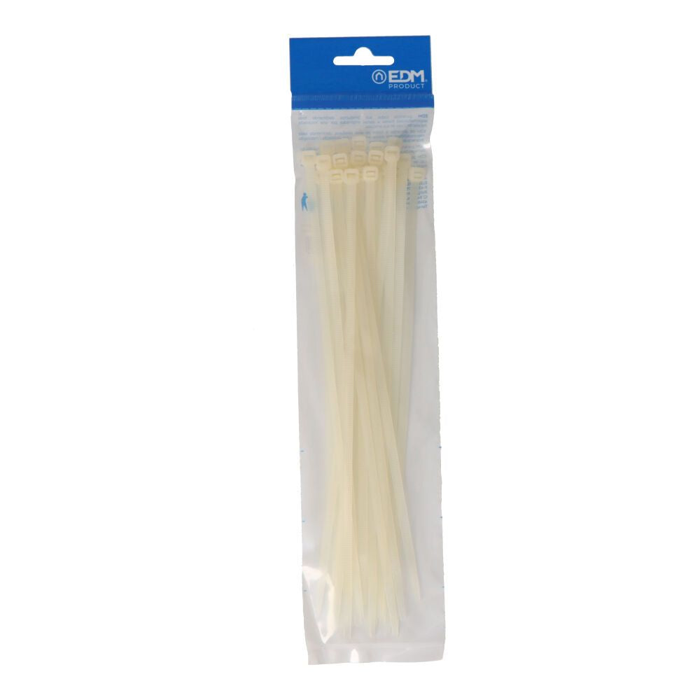 BRIDAS, NYLON, ALTA CALIDAD, NATURAL, 250 x 4,8 mm, BLISTER, 25 uds