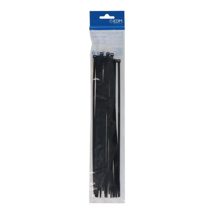 BRIDAS, NYLON, ALTA CALIDAD, NEGRO, 300 x 4,8 mm, BLISTER, 25 uds