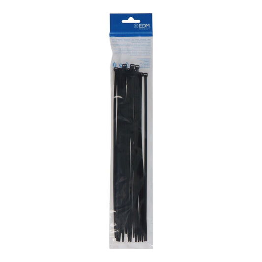 BRIDAS, NYLON, ALTA CALIDAD, NEGRO, 300 x 4,8 mm, BLISTER, 25 uds
